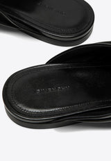 Givenchy Twist Leather Flat Mules BE2022E27D/O_GIV-001 Black