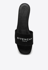 Givenchy 4G Canvas Slides BE306FE1PU/O_GIV-001 Black