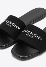 Givenchy 4G Canvas Slides BE306FE1PU/O_GIV-001 Black
