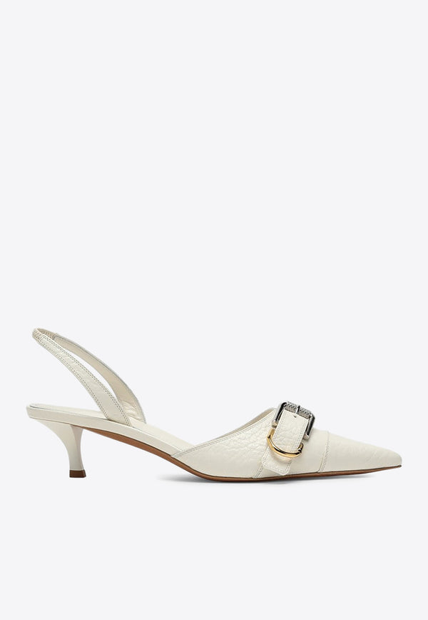 Givenchy Voyou 45 Slingback Pumps BE308XE255/O_GIV-105 White