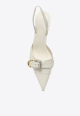 Givenchy Voyou 45 Slingback Pumps BE308XE255/O_GIV-105 White