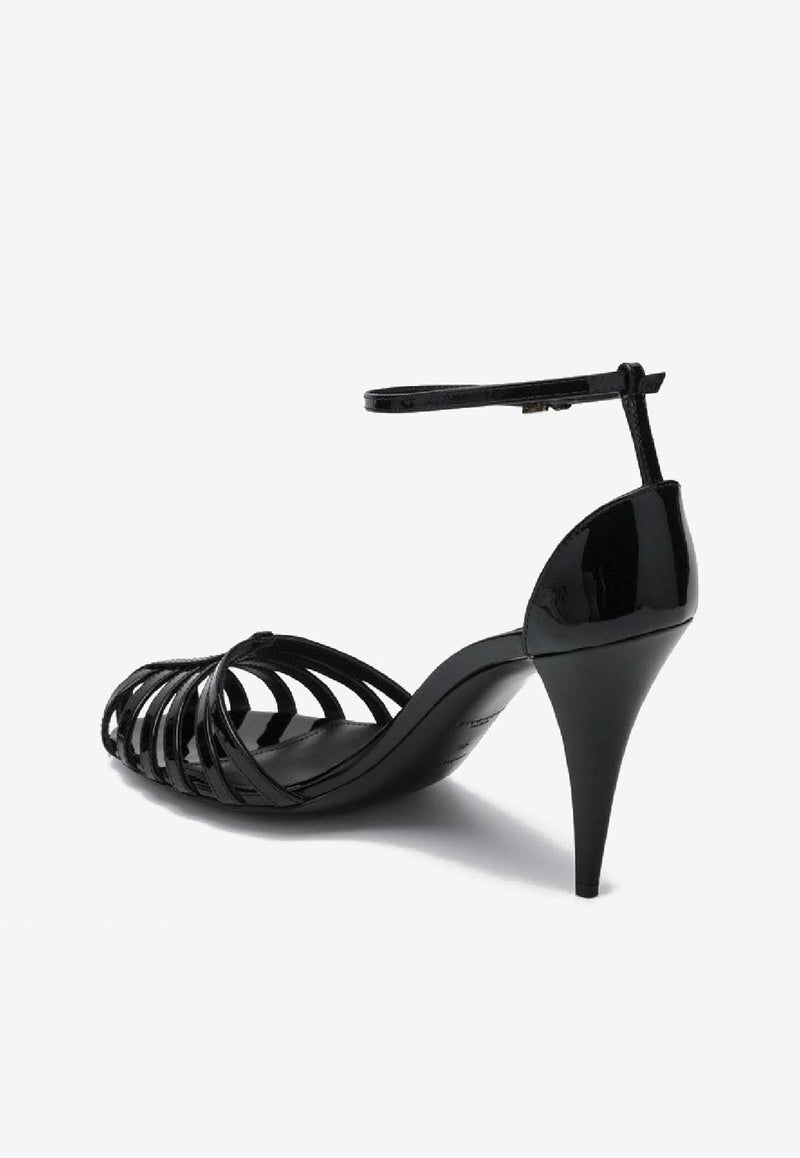 Givenchy Cage 90 Patent Leather Sandals Black BE30ADE1K6/S_GIV-001