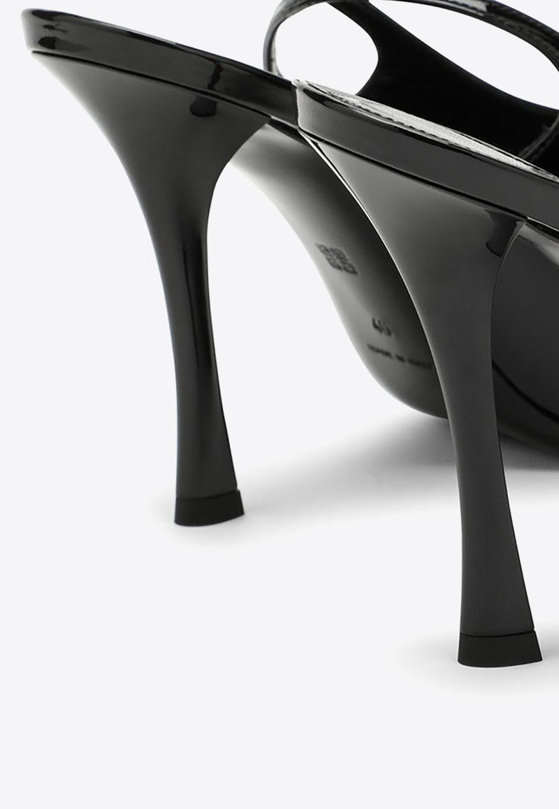 Givenchy Show 100 Slingback Pumps in Patent Leather Black BE4030E1Y5/N_GIV-001