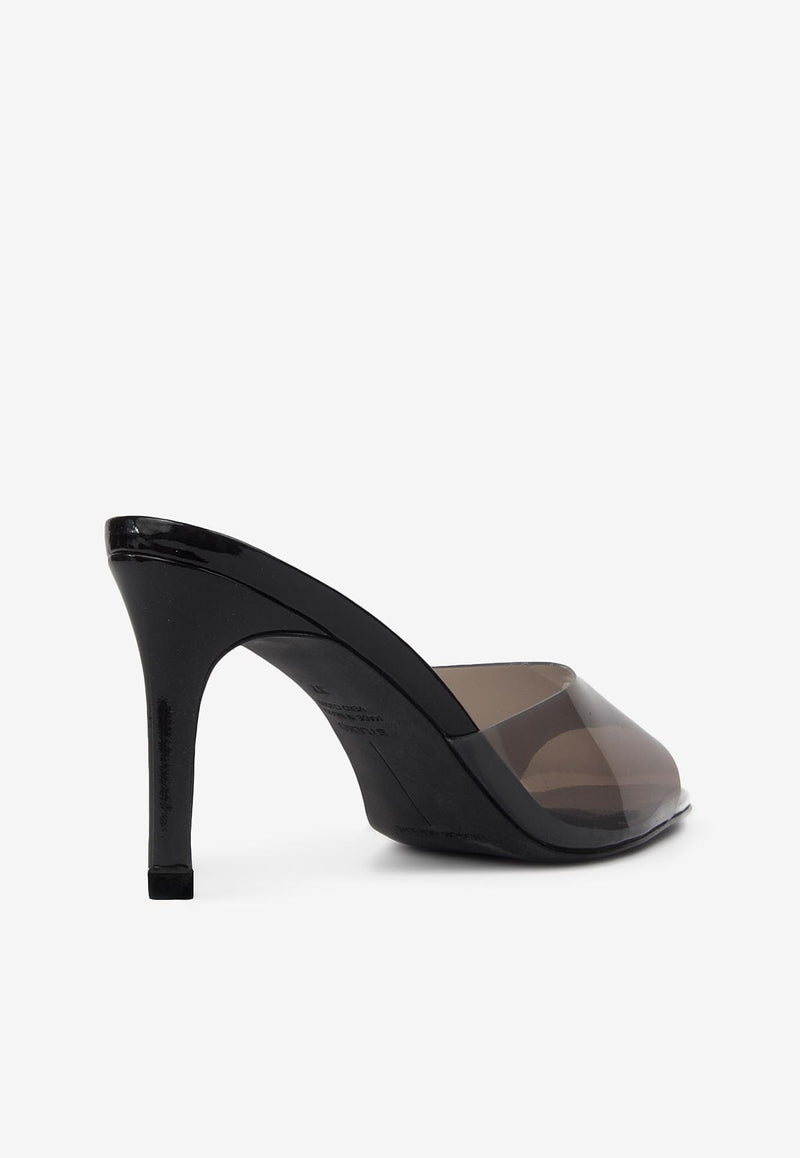 BLACK SUEDE STUDIO Belle 80 PVC Mules Black BELLE_BLACK