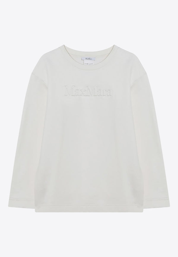 Max Mara Berma Sweatshirt in Silk-Blend White BERMACO/R_MAXM-001