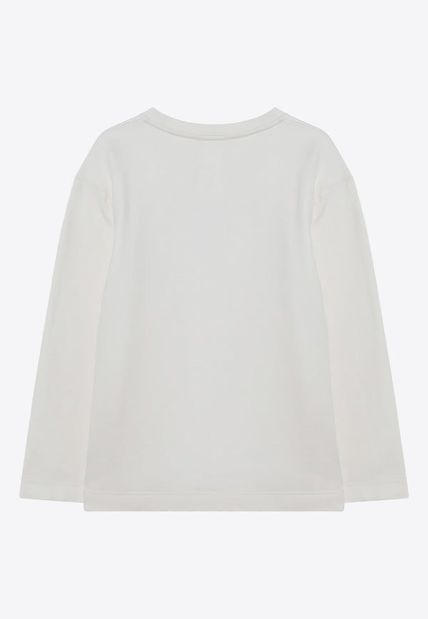 Max Mara Berma Sweatshirt in Silk-Blend White BERMACO/R_MAXM-001