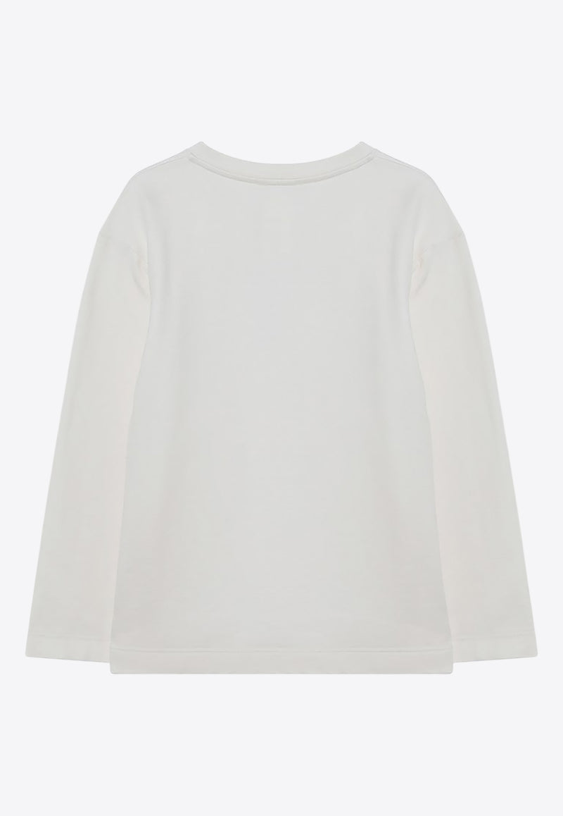 Max Mara Berma Sweatshirt in Silk-Blend White BERMACO/R_MAXM-001
