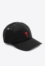 AMI PARIS Ami De Coeur Baseball Cap Black BFUCP006CO0051/P_AMI-001