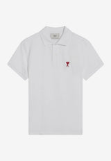 AMI PARIS Ami De Coeur Polo T-shirt White BFUPL001760/S_AMI-100