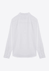 AMI PARIS Ami De Coeur Long-Sleeved Shirt  White BFUSH063UCO0031/P_AMI-168