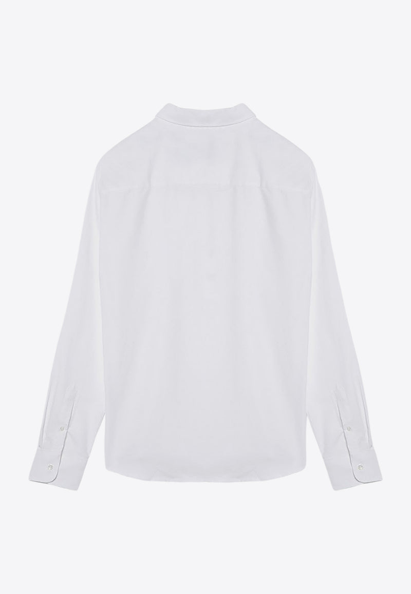 AMI PARIS Ami De Coeur Long-Sleeved Shirt  White BFUSH063UCO0031/P_AMI-168