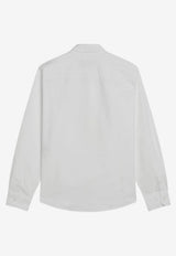 AMI PARIS Ami De Coeur Oxford Shirt  White BFUSH063UCO0031/S_AMI-168