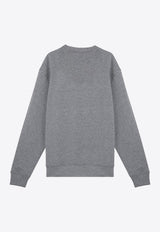 AMI PARIS Ami De Coeur Crewneck Sweatshirt Gray BFUSW001730/P_AMI-055