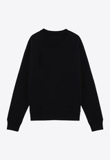 AMI PARIS Embroidered Ami De Coeur Sweatshirt Black BFUSW001U730/P_AMI-001