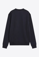 AMI PARIS Ami De Coeur Crewneck Sweatshirt Midnight Blue BFUSW035U730/R_AMI-430