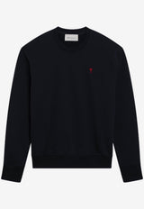 AMI PARIS Ami De Coeur Crewneck Sweatshirt  Navy BFUSW035U730/S_AMI-430