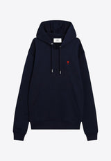 AMI PARIS Ami De Coeur Hooded Sweatshirt Blue BFUSW235U730/R_AMI-430