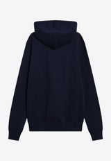 AMI PARIS Ami De Coeur Hooded Sweatshirt Blue BFUSW235U730/R_AMI-430