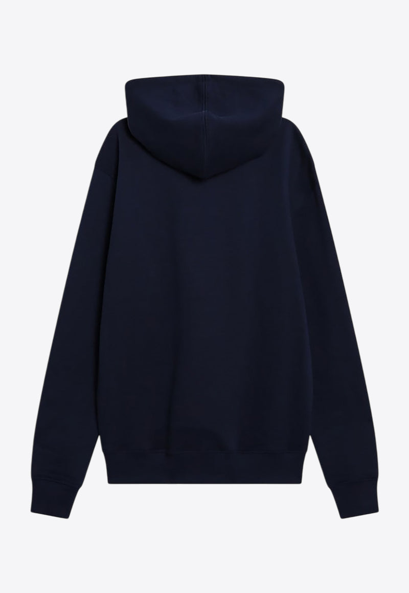 AMI PARIS Ami De Coeur Hooded Sweatshirt Blue BFUSW235U730/R_AMI-430