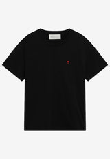AMI PARIS Ami De Coeur Crewneck T-shirt Black BFUTS035U724/S_AMI-001