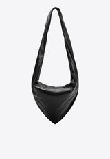 Lemaire Scarf Shoulder Bag in Glossy Leather Black BG0157LL0075/R_LEMAI-MU096