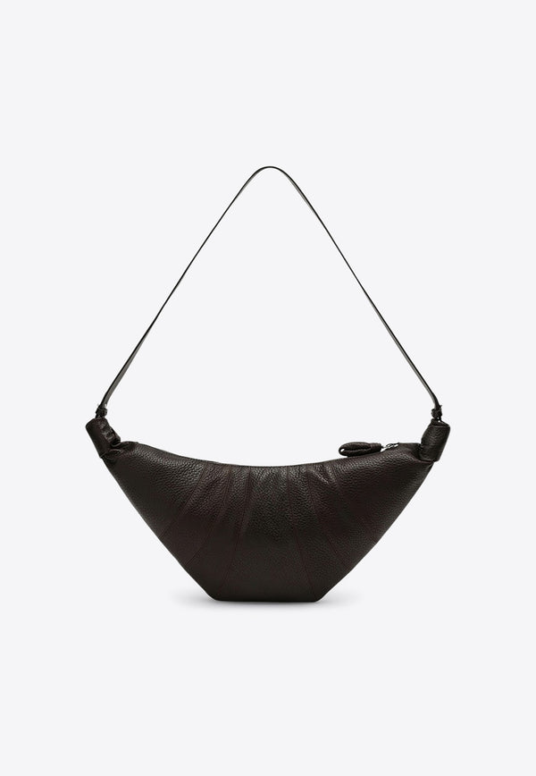 Lemaire Medium Croissant Leather Bag Chocolate BG0171LL0137/R_LEMAI-BR490