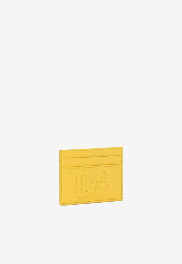 Dolce & Gabbana DG Logo Leather Cardholder BI0330 AG081 80205 Yellow