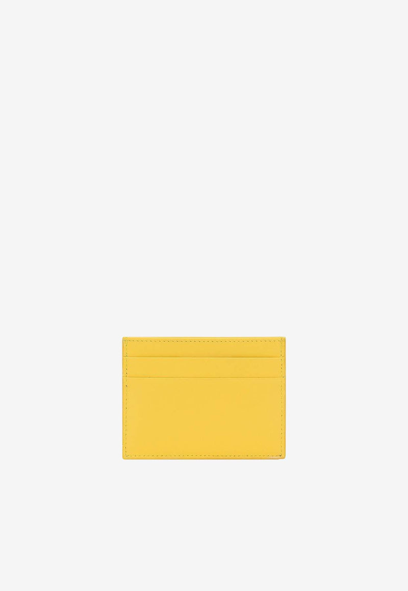 Dolce & Gabbana DG Logo Leather Cardholder BI0330 AG081 80205 Yellow