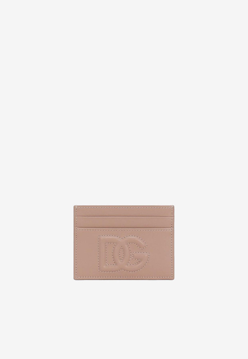 Dolce & Gabbana DG Logo Cardholder in Calf Leather Blush BI0330 AG081 80402
