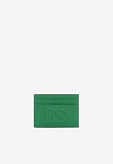 Dolce & Gabbana DG Logo Cardholder in Calf Leather Green BI0330 AG081 87192