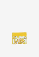 Dolce & Gabbana 3.5 Majolica Print Cardholder BI0330 AQ240 HG3OB Yellow