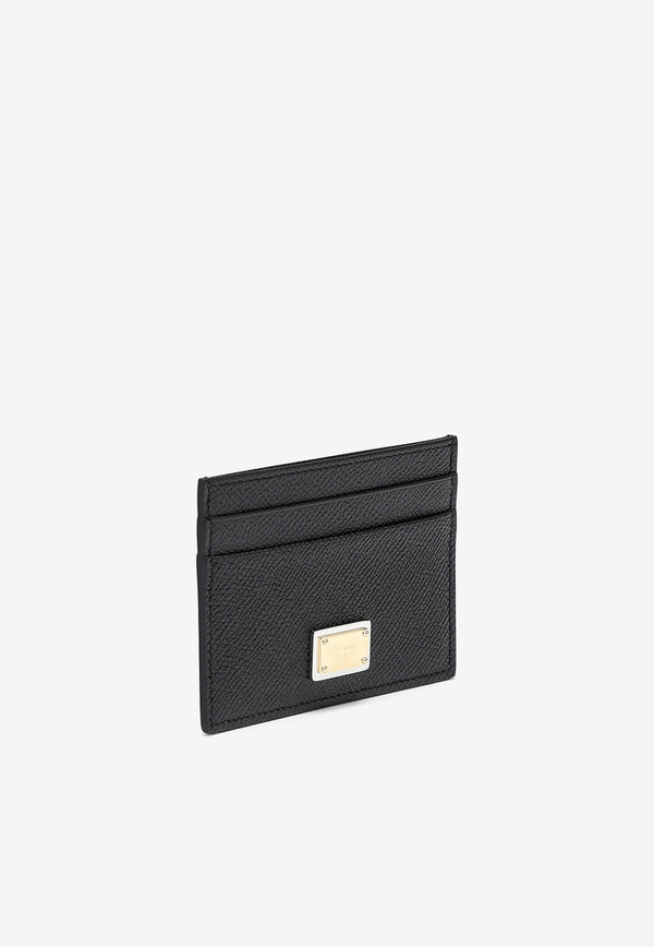 Dolce & Gabbana Logo Plate Cardholder Black BI0330A1001/N_DOLCE-80999