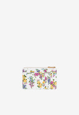 Dolce & Gabbana Floral Print Logo Plaque Zip Cardholder Multicolor BI1261 A3C24 HA5XL