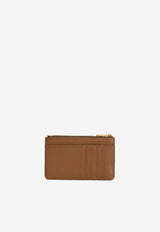 Dolce & Gabbana DG Torchon Logo Calfskin Cardholder Brown BI1261 AK274 8Z093