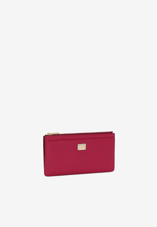 Dolce & Gabbana Large Cardholder in Dauphine Leather BI1265 A1001 8I484 Fuchsia