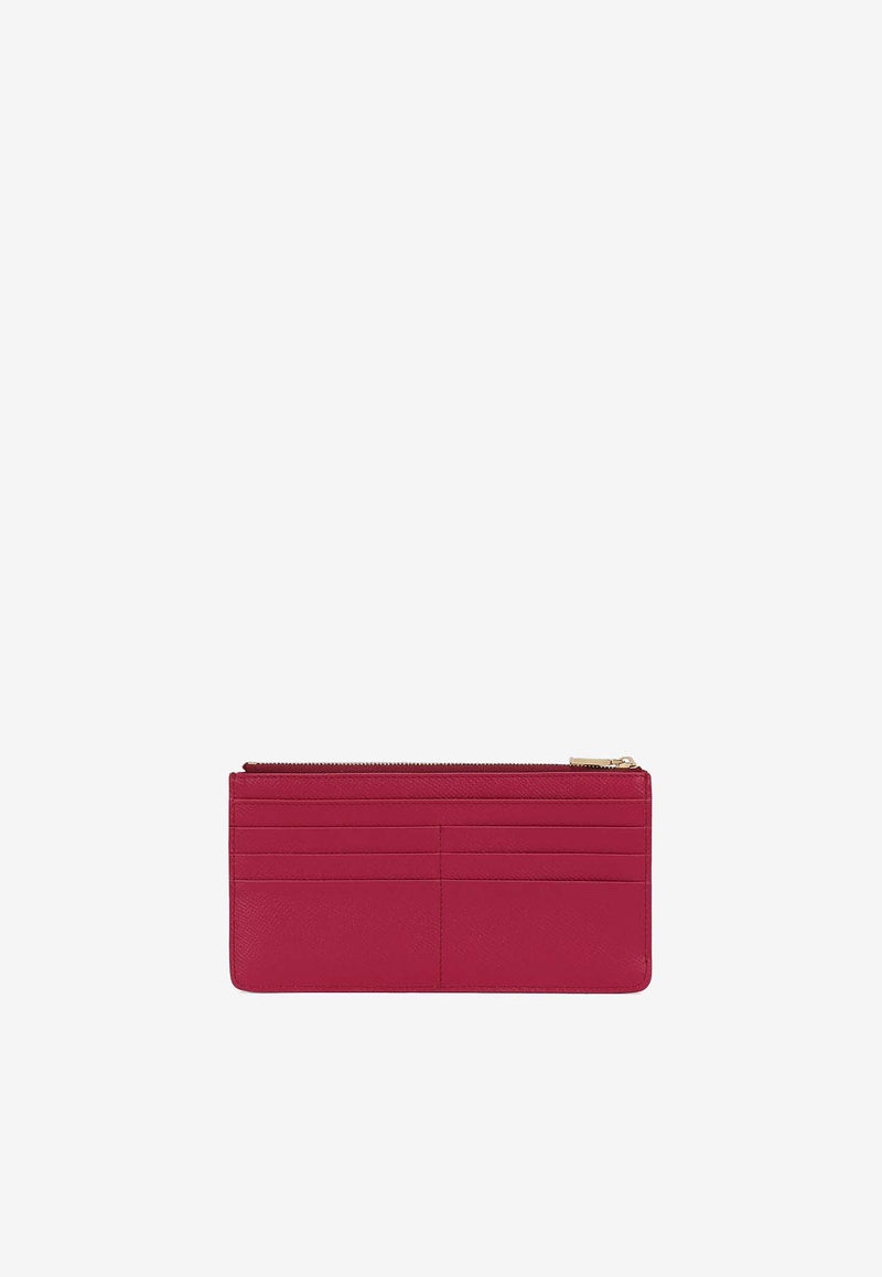 Dolce & Gabbana Large Cardholder in Dauphine Leather BI1265 A1001 8I484 Fuchsia