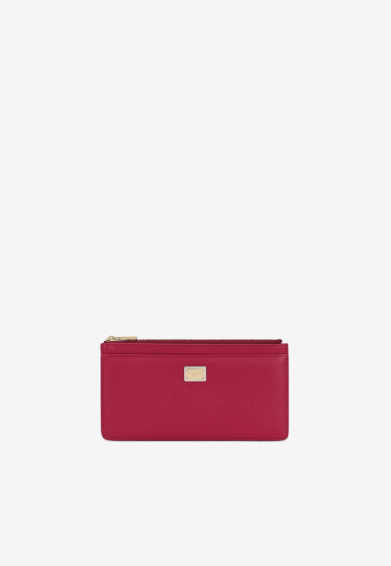 Dolce & Gabbana Large Cardholder in Dauphine Leather BI1265 A1001 8I484 Fuchsia