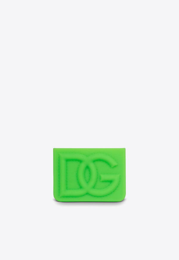 Dolce & Gabbana DG Logo Embossed Cardholder Fluo Green