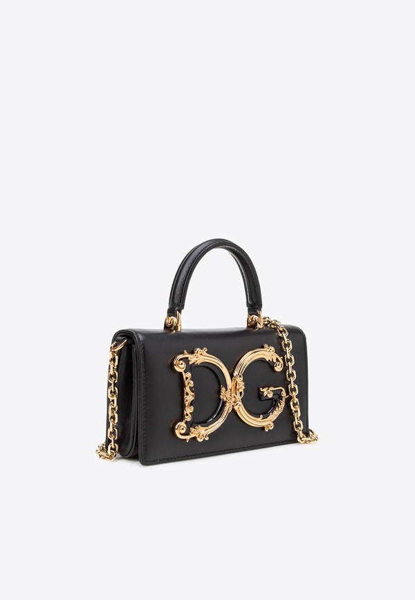 Dolce & Gabbana DG Girls Calf Leather Top Handle Bag Bags Color