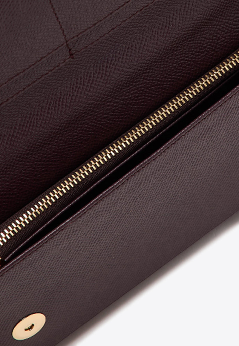 Dolce & Gabbana Mini Dauphine Leather Top Handle Bag Purple BI3280 A1001 8M073