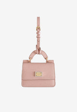 Dolce & Gabbana Dauphine Calfskin Cardholder with Strap Pink BI3401 A1001 8H402