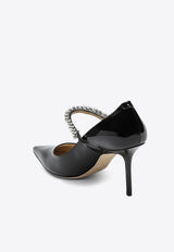 Jimmy Choo Bing 85 Pumps in Patent Leather BINGPUMP85PAT/P_JIMCH-BLK Black