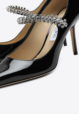 Jimmy Choo Bing 85 Pumps in Patent Leather BINGPUMP85PAT/P_JIMCH-BLK Black