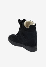 Isabel Marant Bekett High-Top Wedge Sneakers  Black BK0010FAB3E04S/S_ISAMA-BKMD