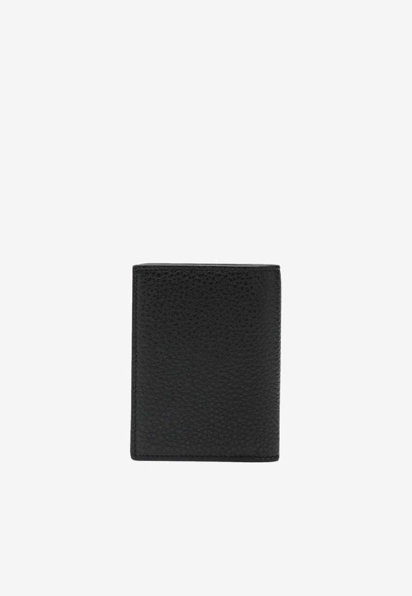 Givenchy Logo Stamp Grained Leather Wallet Black BK608MK213/S_GIV-001