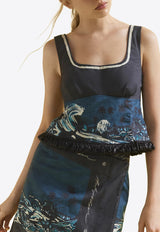 ANTIPODEAN Wavepool Bodice Top Blue BL0185R26WAV_BLUE MULTI