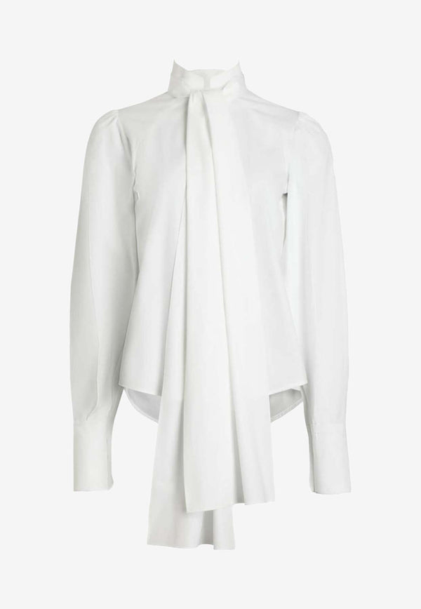 Patou Lavallière Button-Up Shirt White BL034-0017WHITE