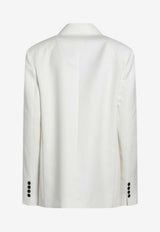 Double-Breasted Wool-Blend Blazer