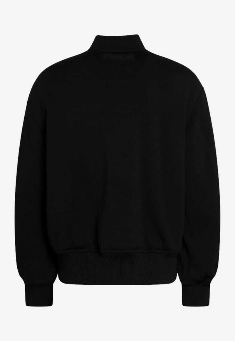 Givenchy Leather Bomber Jacket Black BM01DF4YND/R_GIV-001