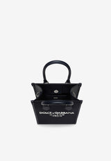 Dolce & Gabbana Small DG Milano Nylon Top Handle Bag Navy BM2123 AG182 8C653